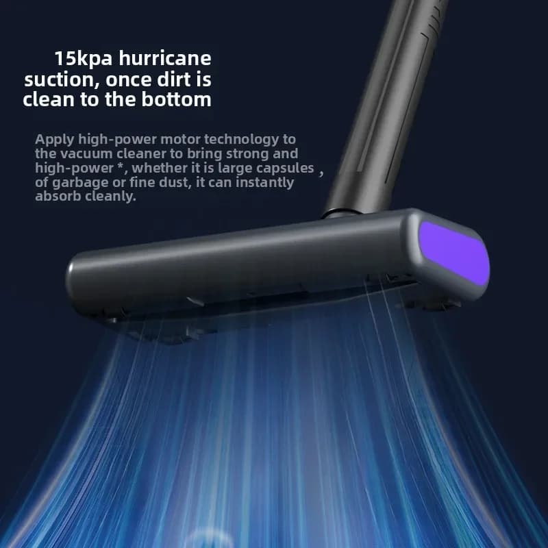 TINSOL 15000PA Cordless Vacuum Cleaner Portable Vacuum Cleaner High Suction USB Rechargeable Cordless Home Vacuum Cleaner