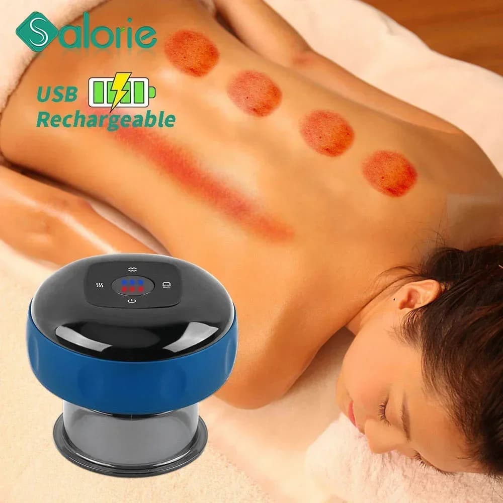 Electric Vacuum Cupping Massage Body Cups Anti-Cellulite Massager for Body Electric Guasha Scraping Hijama Suction Cups Jar